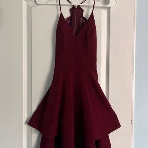 Short burgundy dress
